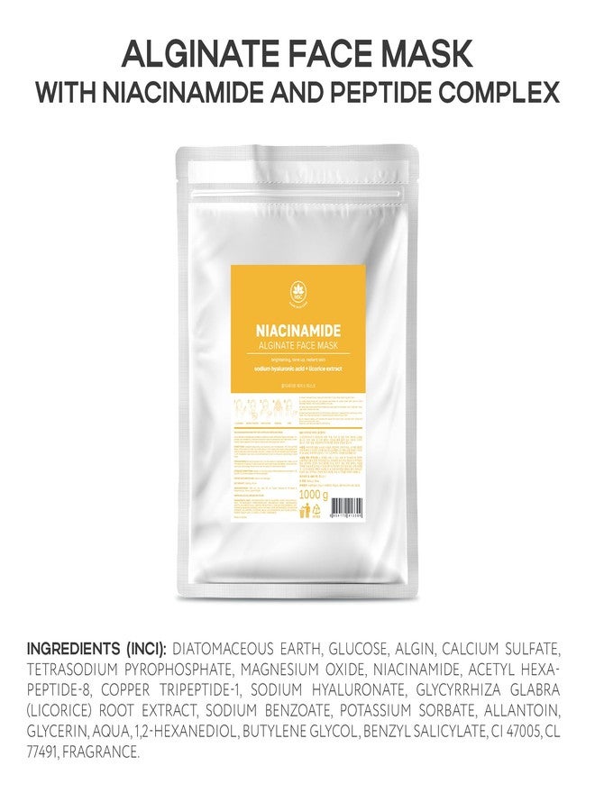 NSC Name Skin Care Alginate Powder Face Mask with Niacinamide and Peptide Complex - 2.2lb, 40 Applications - Peel Off Korean Beauty Natural Fascial Skincare - Hydrating Moisturizing Exfoliating Kit - Image 5